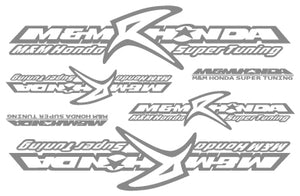 M&M HONDA NEW MINI STICKER SET FOR ALL HONDA 01500-RGO-MR01S