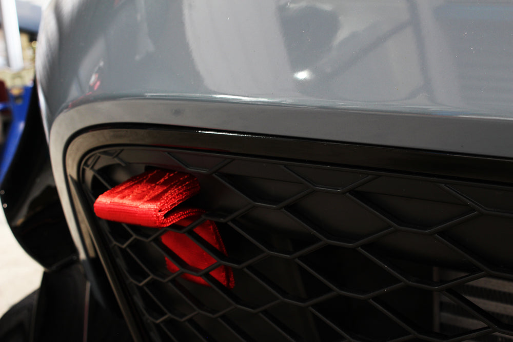 M&M HONDA FRONT TOW HOOK RACE STRAP RED FOR HONDA CIVIC FL5 01713-FL5-F001R