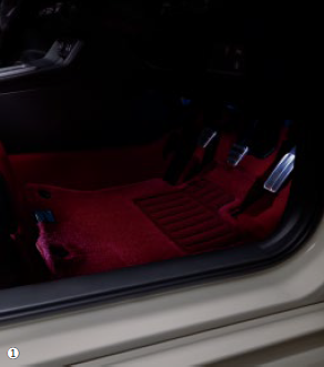 HONDA FOOTLIGHTS AND SEAT UNDERLIGHTS LED WHITE ILLUMINATION 08E10-T43-001A