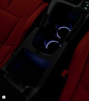 HONDA CENTER CONSOLE BOX & DRINK HOLDER ILLUMINATION LED WHITE ILLUMINATION FOR HONDA CIVIC TYPE R FL5  08E16-T43-B00B