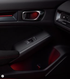 HONDA INNER DOOR HANDLE & DOOR POCKET ILLUMINATION LED RED ILLUMINATION 08E20-T43-002B