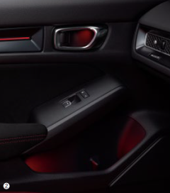 HONDA INNER DOOR HANDLE & DOOR POCKET ILLUMINATION LED RED