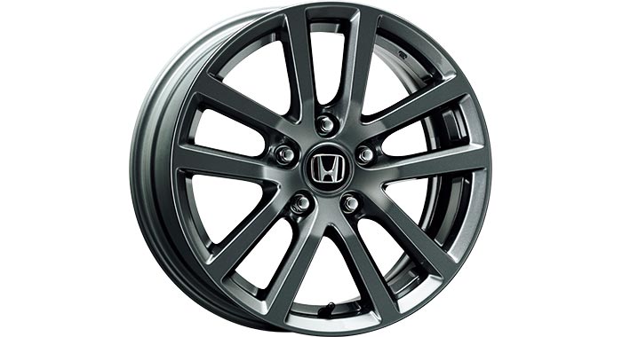 OEM HONDA 08W163M0000 16-INCH ALUMINUM WHEEL ME-025 1 PIECE BLAST GRAY METALLIC  08W16-3M0-000