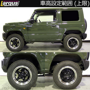 LARGUS SPEC K COILOVER KIT LIFT-UP MODEL WITH BRAKE LINES FOR SUZUKI JIMNY JB64W 4WD 01015108011-QQ