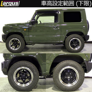 LARGUS SPEC K COILOVER KIT LIFT-UP MODEL WITH BRAKE LINES FOR SUZUKI JIMNY JB64W 4WD 01015108011-QQ