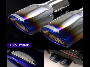 ADMIRATION DEPORTE EXECUTIVE MUFFLER, DUAL EXHAUST (LEFT & RIGHT) FOR AERO KIT TITANIUM HYBRID TAIL (TAIL SLIDE TYPE) FOR TOYOTA ALPHARD 40 45 ADMIRATION-00032