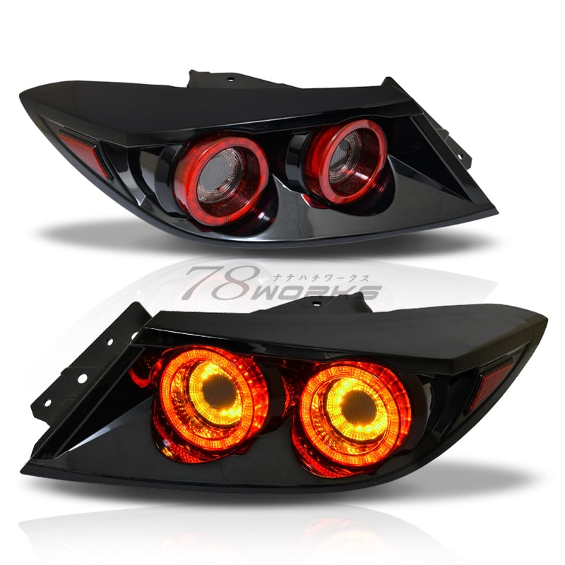 78WORKS 3D ROUND FLOWING TURN SIGNAL LED TAIL LAMP RS SERIES RED