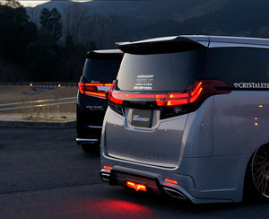 CRYSTAL EYE FIBER LED REAR GARNISH FOR TOYOTA ALPHARD 30 ZENKI T011BK