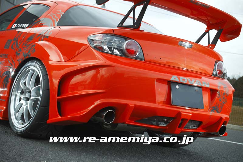 RE-AMEMIYA ZENKI REAR BUMPER D1 FOR MAZDA RX-8 D0-088030-056