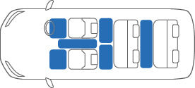 KARO QUEST WARM GREIGE LUGGAGE MATS FOR TOYOTA ESTIMA TCR# QUEST-423-GREIGE