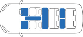 KARO SISAL WHITE BLACK LUGGAGE MATS FOR MAZDA MPV LVEW SISAL-635-WHITE-BLACK