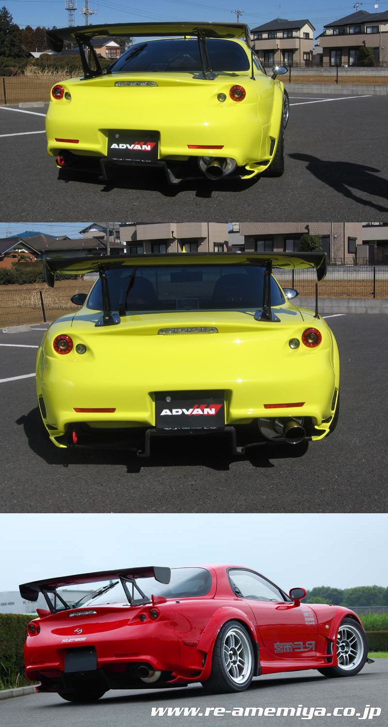 RE-AMEMIYA SUPER GREDDY3 REAR BUMPER NOMALGATE FOR MAZDA RX-7 FD3S D0-022030-210
