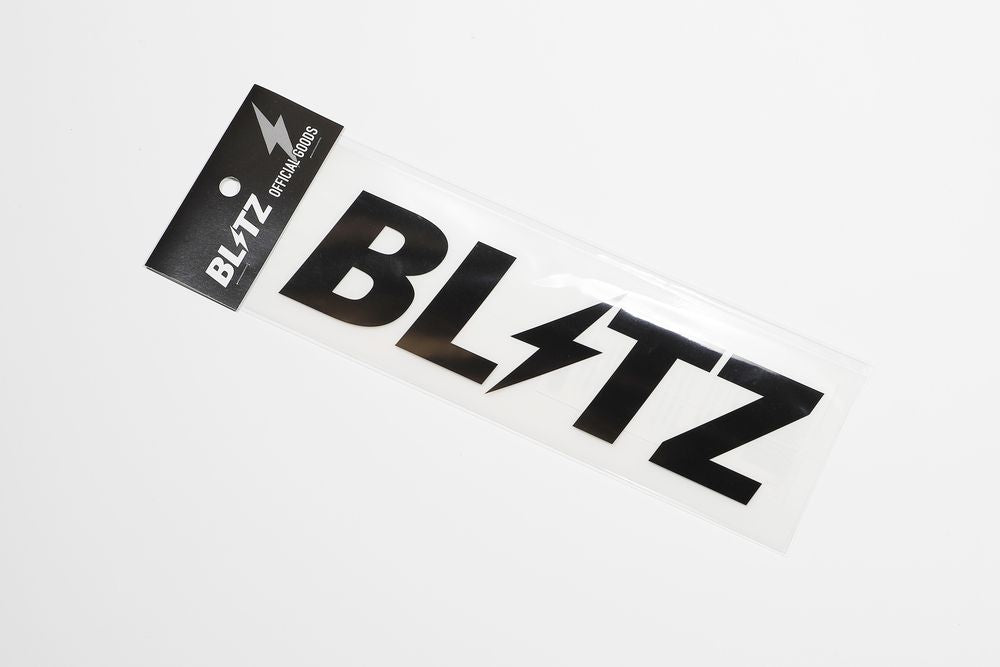 BLITZ KATAKANA LOGO STICKER BLACK 100MM (2 SHEETS) 13556