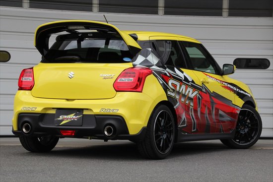 SWK SUZUKI WORKS KURUME SWIFT WR WING UNPAINTED FOR SUZUKI SWIFT SPORT 41310