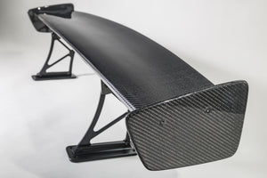 KONDO ENGINEERING TAKUMI PROJECT GT WING 3D TYPE SIDE MOUNT 1410MM HIGH MOUNT TYPE 250MM CFRP CLEAR COATED FOR SUBARU WRX STI S4 KONDO-ENGINEERING-00003