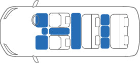 KARO FLAXY BRILLIANT WHITE LUGGAGE MATS FOR NISSAN SERENA C24 FLAXY-1748-WHITE