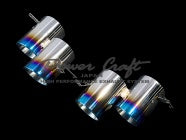 POWER CRAFT HYBRID EXHAUST MUFFLER SYSTEM WITH BLACK TAIL FOR FERRARI ROMA P-FE1110101-BKT