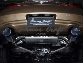 POWER CRAFT HYBRID EXHAUST MUFFLER SYSTEM TWIN VALVE FOR NISSAN V36 SKYLINE COUPE P-NI100101