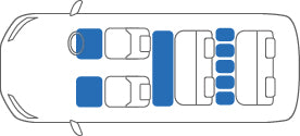 KARO FLAXY BRILLIANT BEIGE LUGGAGE MATS FOR TOYOTA ALPHARD ATH20W FLAXY-3074-BEIGE