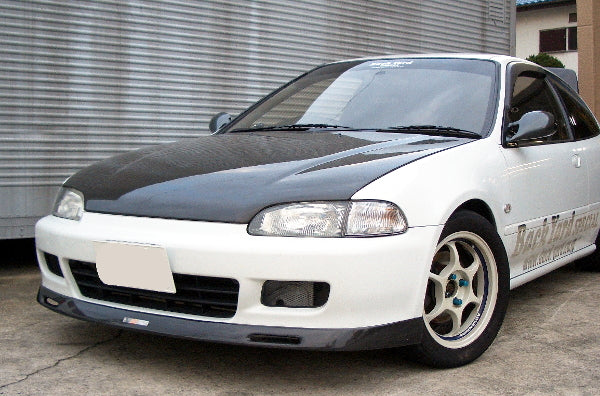 BACK YARD SPECIAL FRONT LIP SPOILER TWILL CARBON FIBER FOR HONDA CIVIC EG4 EG6 