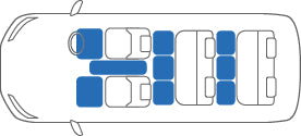 KARO QUEST WARM GREIGE LUGGAGE MATS FOR NISSAN ELGRAND E51 QUEST-2045-GREIGE