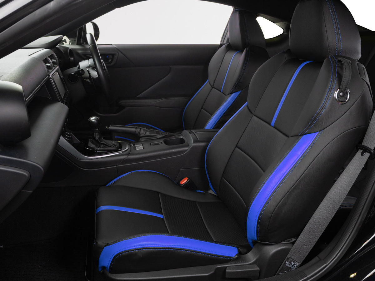 AUTOWEAR AUTOWEAR SEAT COVER BLACK AND BLUE FOR TOYOTA GR86 ZN8 SUBARU BRZ ZD8 1452-BK-BL