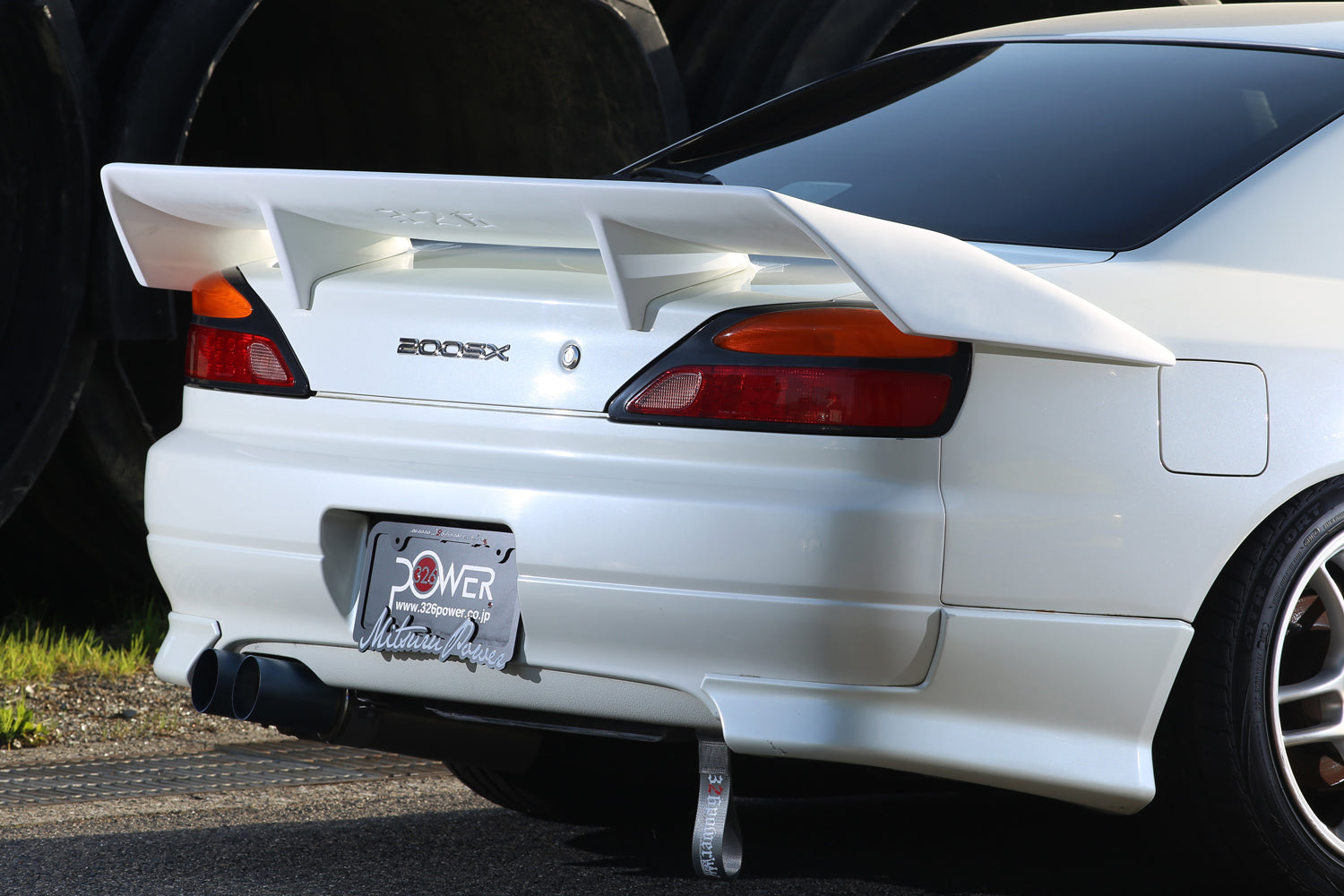 326POWER MANRIKI POWER WING WITH LOGO FOR NISSAN SILVIA S15