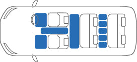 KARO SISAL SILVER BLACK FLOOR MATTS FOR HONDA ODYSSEY RC1 SISAL-3424-SILVER-BLACK