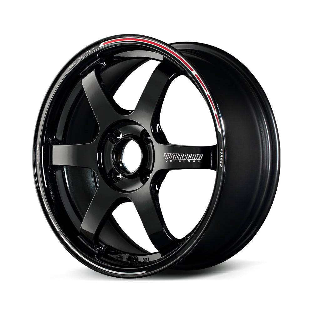 RAYS VOLK RACING TE37 SONIC TIME ATTACK EDITION 15X6J 43 4X100 BLACK REDOT (KR) 06675604392KR