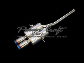 POWER CRAFT HYBRID EXHAUST MUFFLER SYSTEM WITH BLACK TAIL FOR MINI COOPER S R56 P-BM550101-BKT