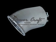 POWER CRAFT SINGLE TAIL REAR MUFFLER TITANIUM TAIL WITH BLACK FINISH FOR TOYOTA GR86 ZN8 P-TO220103-BKT