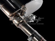 POWER CRAFT HYBRID EXHAUST MUFFLER SYSTEM WITH BLACK TAIL FOR ALFA ROMEO 4C P-AL950101-BKT