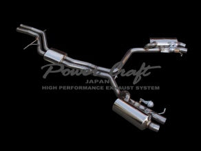 POWER CRAFT HYBRID EXHAUST MUFFLER SYSTEM WITH BLACK TAIL FOR AUDI RS5 P-AU910101-BKT