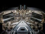 POWER CRAFT HYBRID EXHAUST MUFFLER SYSTEM WITH BLACK TAIL FOR PORSCHE 718 BOXSTER PORSCHE 718 CAYMAN  P-PO600101-BKT