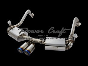 POWER CRAFT HYBRID EXHAUST MUFFLER SYSTEM WITH BLACK TAIL FOR PORSCHE 981 CAYMAN S BOXSTER S CAYMAN GT4 3.4L P-PO490103-BKT