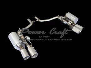 POWER CRAFT TURBO HYBRID EXHAUST MUFFLER SYSTEM WITH BLACK TAIL FOR MASERATI QUATTROPORTE TURBO V6 2WD 3.0L P-MAS790102-BKT