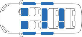 KARO GRAN SISAL WHITE BLACK FLOOR MATS FOR Nissan Serena C27 GRAN-SISAL-4070-WHITE-BLACK