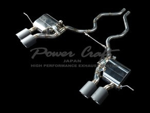 POWER CRAFT HYBRID EXHAUST MUFFLER SYSTEM WITH BLACK TAIL FOR RANGE ROVER SPORT SVR 4WD  P-LAN1130101-BKT