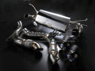 POWER CRAFT HYBRID EXHAUST MUFFLER SYSTEM WITH RACING STRAIGHT CATALYZER FOR FERRARI 488 PISTA P-FE880103-SE