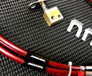 SEEKER RED COAT STAINLESS MESH BRAKE LINE FOR HONDA CIVIC FL5  12200-FL5-000