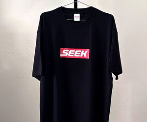 SEEKER SEEK SHORT SLEEVE T-SHIRT BOX LOGO GREEN COLOR XL SIZE FOR  SEEK-SHIRT-GXL