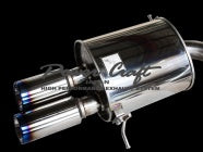 POWER CRAFT EARLY MODEL EXHAUST MUFFLER SYSTEM WITH BLACK TAIL FOR MASERATI QUATTROPORTE BEFORE P-MAS760102-BKT