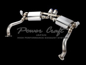 POWER CRAFT HYBRID EXHAUST MUFFLER SYSTEM WITH BLACK TAIL FOR PORSCHE 981 CAYMAN S BOXSTER S CAYMAN GT4 GTS GT4 3.8L GTS P-PO700101-BKT