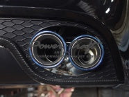 POWER CRAFT HYBRID EXHAUST MUFFLER SYSTEM WITH BLACK TAIL FOR AUDI RS5 P-AU910101-BKT