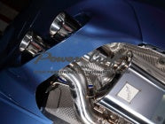 POWER CRAFT HYBRID EXHAUST MUFFLER SYSTEM WITH BLACK TAIL FOR BMW ALPINA B6 P-BM960101-BKT