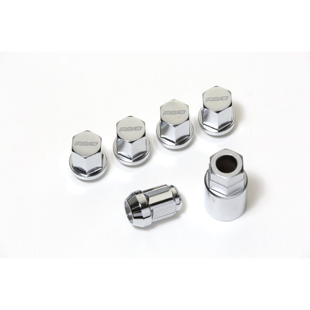 RAYS RAYS 19HEX L33 NUT&LOCK 14X1.5/5H CP (CHROME) 74081000002CP