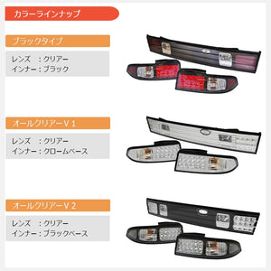 78WORKS LED TAIL LAMP BLACK FOR NISSAN S14 SILVIA S079BKVCBK