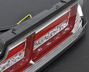 CRYSTAL EYE FIBER LED TAIL, FLOWING SEQUENTIAL TURN SIGNALS, RED CLEAR FOR DAIHATSU HIJET CARGO ATRAI WAGON J254-RC