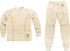 5ZIGEN ARD UNDERWEAR MESH TYPE FIA8856-2000 WHITE COLOR SHIRT AND PANTS SET L SIZE FOR  ARD-550D-SET-L