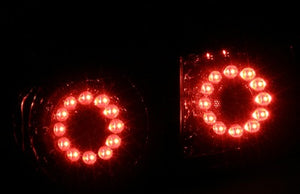 CRYSTAL EYE FUGA GT-R TYPE VULCAN LED TAIL LAMP (SMOKED) FOR TOYOTA ALPHARD 10 ZENKI J020SM